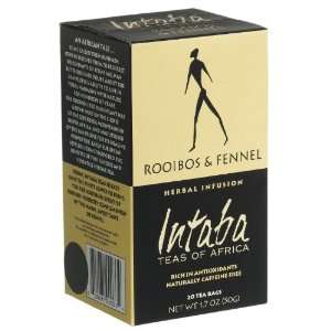  Intaba Teas, Tea Rooibos & Fennel, 20 BG (Pack of 12 