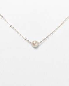 Dogeared Bridal Faceted Pearl Necklace, 18