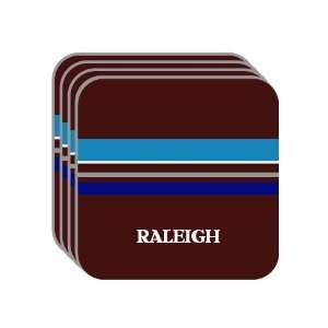   Name Gift   RALEIGH Set of 4 Mini Mousepad Coasters (blue design