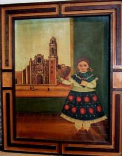 Agapito Labios Oil Painting Portrait of Girl Cathedral  