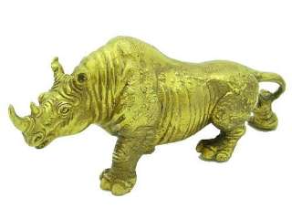 Feng Shui Brass Protective Rhinocerous for Proctection  