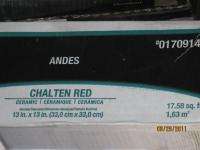 Andes Chalten Red 18 x 18 Ceramic Tile  