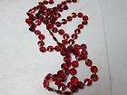 FEET OF RED CHANDELIER CRYSTAL LAMP PRISM BEAD CHAIN SILVER 