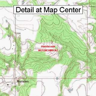   Map   Overbrook, Oklahoma (Folded/Waterproof)
