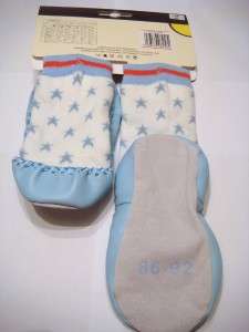 NEW SWEDISH MOCCASIN BABY BLUE SHOE BOOTIES 9/EUR25  
