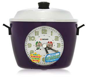 New TATUNG TAC 1K Rice Cooker Pot Alarm Clock Purple  