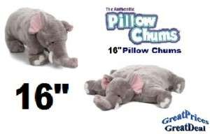 NEW 16 Authentic Cuddly Pets Pillow Chums ELEPHANT  