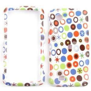 LG Chocolate Touch vx8575 Colorful Cute Polka Dots on White Hard Case 