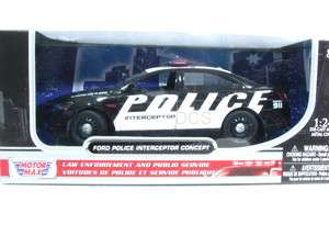 MotorMax FORD POLICE INTERCEPTOR CONCEPT 911 CAR 1/24  