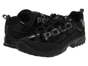 Polo Ralph Lauren Mens Chad Black Sneakers Fashion Hiking Trail Shoes 