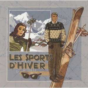 Les Sports DHiver   Poster by Bruno Pozzo (8 x 8) 