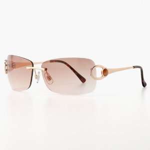  SONOMA life + style Rimless Rectangle Wrap Sunglasses 