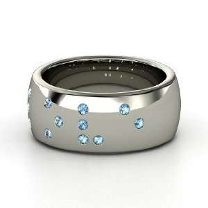  Feel the Love Ring, Sterling Silver Ring with Blue Topaz 