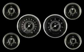 V8 Speedster Series 6 Gauge Set 3 3/8 Speedo & Tach  