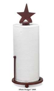 NEW Park Designs Americana Red Star Paper Towel Holder  