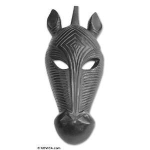  Wood mask, Black Zebra