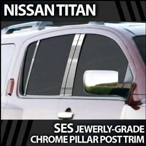 2004 2012 Nissan Titan 6pc. SES Chrome Pillar Trim Covers 