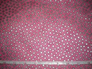 PINK WITH SILVER STARS PRINT FABRIC  