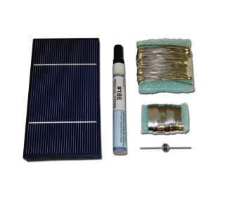82 3x6 Solar Cell Kit with Tabbing, Bus, Flux, Diode  