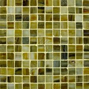  Marigold 1 x 1 Brown Pool Frosted Glass Tile   16266 