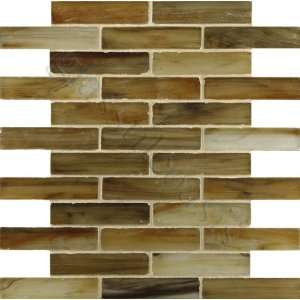  Marigold 1 x 4 Brown 1 x 4 Frosted Glass Tile   17377 