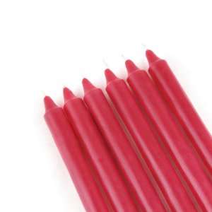  10 Red Formal Dinner Taper Candles