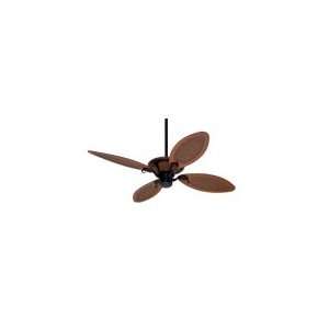 Hunter 23895 56 Royal Palm Ceiling Fan, Plantation Faux Leather with 