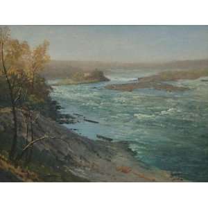  Oil Reproduction   Albert Bierstadt   32 x 24 inches   Upper Rapids 
