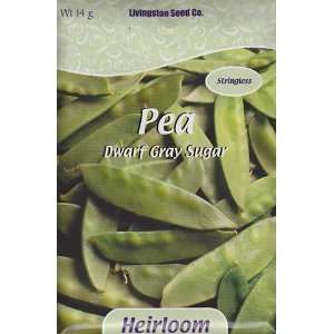    Dwarf Gray Sugar Pea Seeds   14 grams Patio, Lawn & Garden