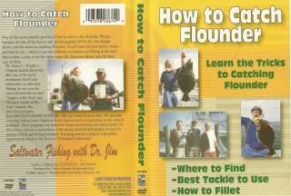 Saltwater Flounder Fishing How to Catch Flounder How to Fillet DVD NEW 