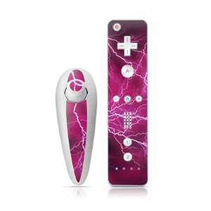  Apocalypse Pink Design Nintendo Wii Nunchuk + Remote 