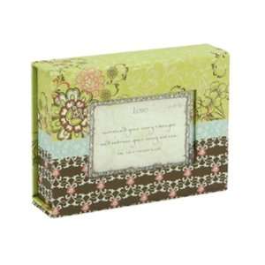  CR Gibson Magnetic Window Box With 12 Note Cards, Feather 