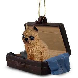  Red Brussels Griffon Traveling Companion Dog Ornament 