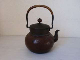 Japanese Vintage Tea Pot / Copper Kettle   Uchidashi Kyusu  