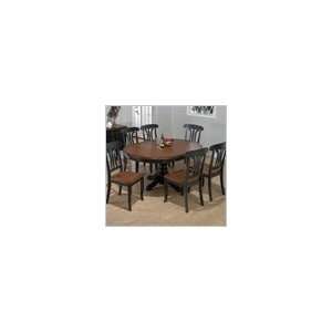  Jofran 7 Piece Dining Set in Finster Black and Boylston 