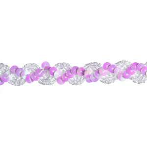  5/8 Sequin Trim Iridescent White By The Yard Arts 