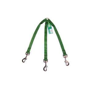   Way Large Dog Coupler with Nickel Plated Swivel Clip, Hunter Green