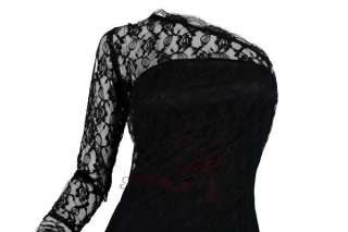 One Shoulder Lace Clubwear Min Dresses S M L XL Black  
