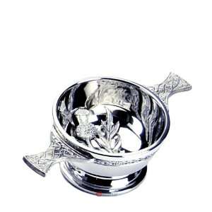  2 Inch Pewter Quaich Thistle Scotlands Cup Of Friendship 