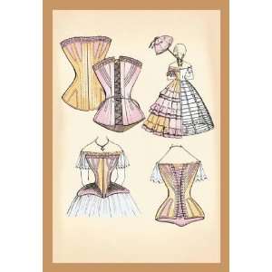 Exclusive By Buyenlarge The Corset Again an Undergarment 12x18 Giclee 