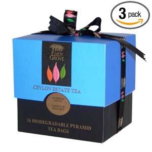 Eden Grove Black Tea Bergamot, 16 count Pyramid Tea Bags, 1.7 Ounce 
