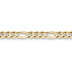  14K Gold Figaro Link Bracelet (11.5mm) SZUL Jewelry