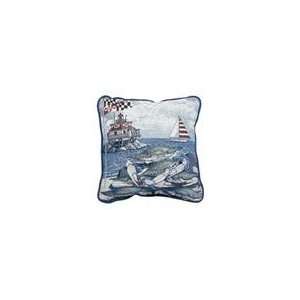  Maryland Blue Crab Decorative Accent Throw Pillow 17 x 17 