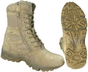  FORCED ENTRY DEPLOYMENT BOOT with SIDE ZIPPER / 8  DESERT TAN  