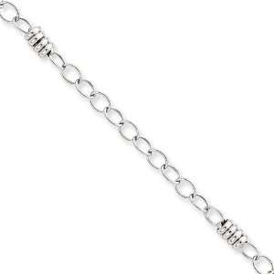  14k White Gold Anklet Size 10 Jewelry