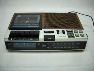 Vintage GE Am Fm Dual Alarm Clock Radio And Cassette Tape Player 