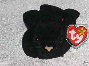 1995 Ty Beanie Baby Velvet the Panther Born 12 16 95  