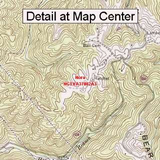  USGS Topographic Quadrangle Map   Nora, Virginia (Folded 