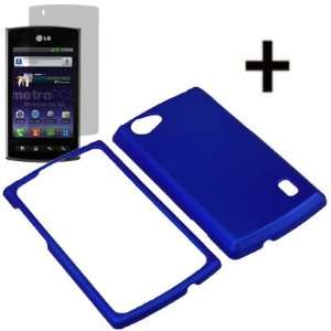   M+ MS695 + Fitted Screen Protector  Blue Cell Phones & Accessories