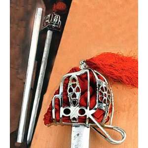 AH3290   Scottish Basket Hilt Sword (Nickle Plated), oll 42(w/steel 